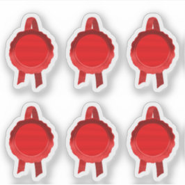 賞状フェイク飾リボン（赤い平原） シール