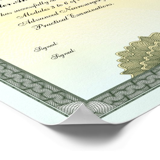 賞状 ポスター (角)