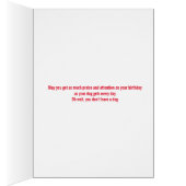 賞賛されたバースデー・カードがあることに疲れさせている (内側 (右))