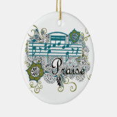 賞賛のHennaのデザイン セラミックオーナメント (右)