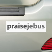 賞賛のjebus バンパーステッカー (車上)