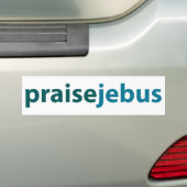 賞賛のjebus バンパーステッカー (車上)
