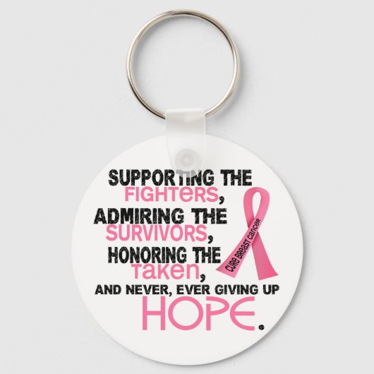 賞賛を支持する3.2乳がん キーホルダー (正面)