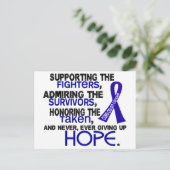 賞賛を支持する3.2結腸がん ポストカード (スタンド正面)