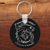 賞賛ダゴンインズアウトクロベクラフトフィッシュホラー キーホルダー (正面)