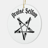 賞賛Seitan 1.2 (黒) セラミックオーナメント (左)