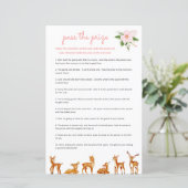 賞金ベビーシャワーゲームピンクフローラ鹿を渡す (スタンド正面)