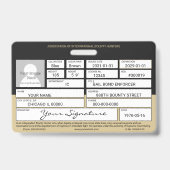 賞金付きハンターバッジ バッジ (裏面)