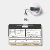 賞金付きハンターバッジ バッジ (裏面（伸縮クリップ）)