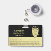 賞金目当てのハンターの代理店 バッジ (伸縮クリップ付き付き表面)