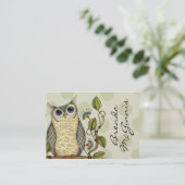 賢いが-ビジネスかお母さんカードあって下さい コーリングカード (スタンド正面)