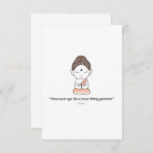 賢いことわざ 出欠カード (正面/裏面)