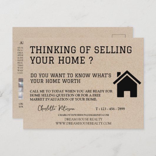 賢いエテ実在ート農業マーケティングクラフト ポストカード (正面/裏面)