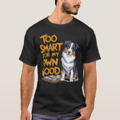 賢いオーストラリアン・シェパード Tシャツ (正面)