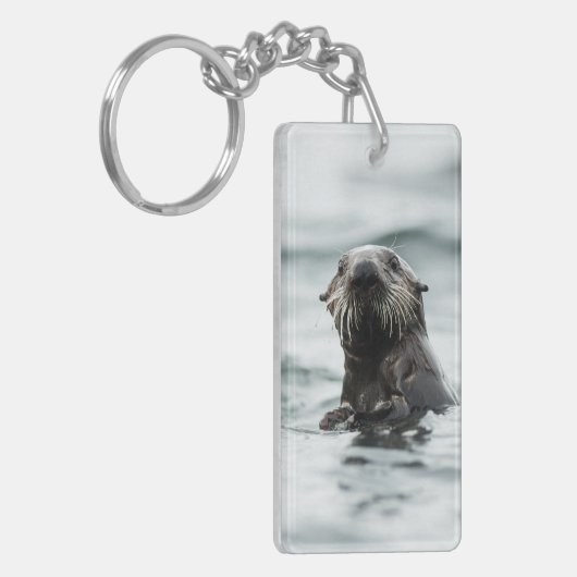 賢いカワウソ キーホルダー (正面左)