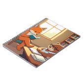 賢いキツネとクマの読書ライブラリー ノートブックカバー ノートブック (左側)