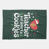 賢いクッキーのクリスマス先生 キッチンタオル (横)