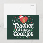 賢いクッキーのクリスマス先生 シーズンポストカード (正面/裏面)