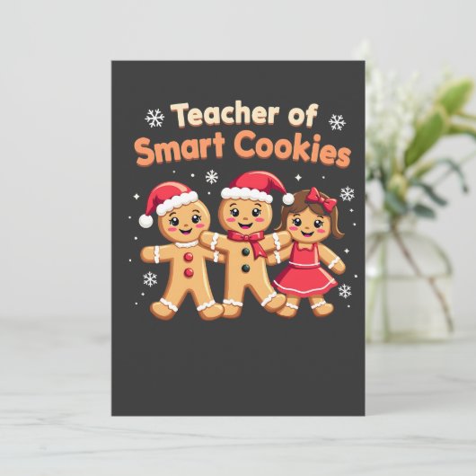 賢いクッキーを教えるクリスマスジンジャーの先生 セーブザデート (スタンド正面)