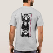 賢いサル Tシャツ (裏面)