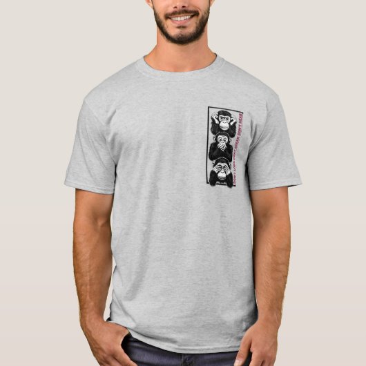 賢いサル Tシャツ (正面)