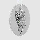 賢😻いスフィンクス、カスタム文字 オーナメント (正面)