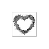 賢いハートスタンプ ラバースタンプ (インプリント)