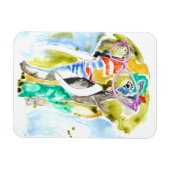 賢いパンツの象 マグネット (横)