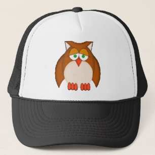 賢いフクロウ キャップ