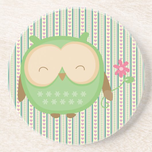 賢いフクロウ コースター (正面)