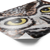 賢いフクロウ フォトプリント            (角)