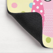 賢いフクロウ マウスパッド (コーナー)