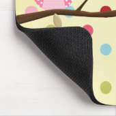 賢いフクロウ マウスパッド (コーナー)