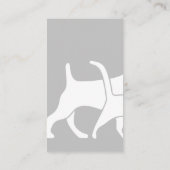 賢いペットシッター両面ビジネスカードデザイン 名刺 (裏面)