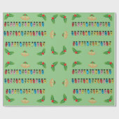 賢いホリデーカラー＆新年のラッピングペーパー ラッピングペーパー (フラット)