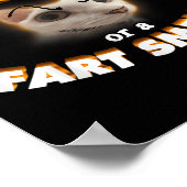 賢いヤツか、おならの臭いヤツか - ミーム猫 ポスター (角)