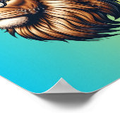 賢いライオン ポスター (角)