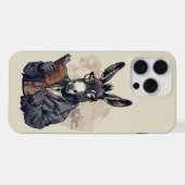 賢いロバ — スマホケース iPhoneケース (裏面横)