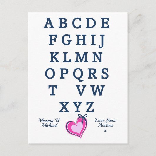 賢いロマン恋しく思ティックな距離 ポストカード (正面)