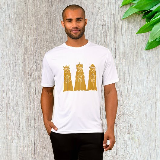 賢い三人の王 現代のクリスマス キング Tシャツ