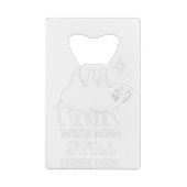 賢い三賢者がまだ彼を求めている クレジットカード栓抜き (裏面)