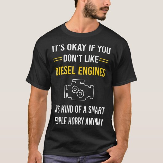 賢い人々のディーゼルエンジン Tシャツ (正面)