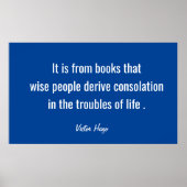 賢い人々の引用文ブルー深い ポスター (正面)