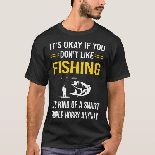 賢い人々の釣り Tシャツ (正面)