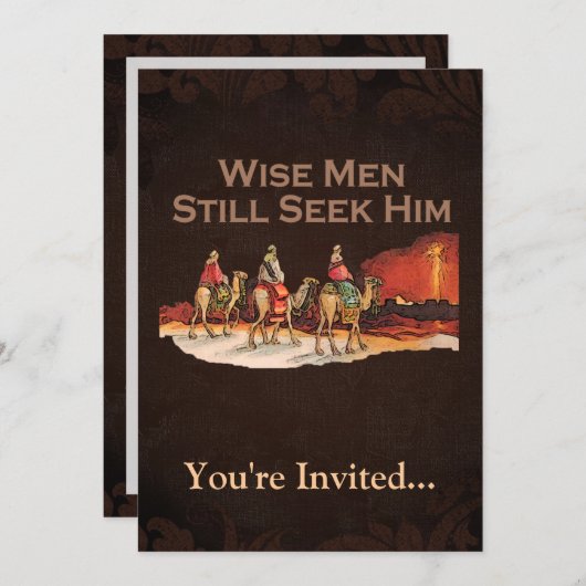 賢い人々は今も彼を求めている 招待状 (正面/裏面)