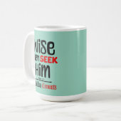 賢い人々は彼を求める – そして休日の割引 – マシュー コーヒーマグカップ (正面左)