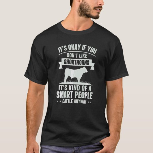 賢い人々 牛飼い ショートホーン種 Tシャツ (正面)