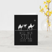 賢い人がまだ彼を探している祈りの言葉Tシャツ.png カード (黄色い花)