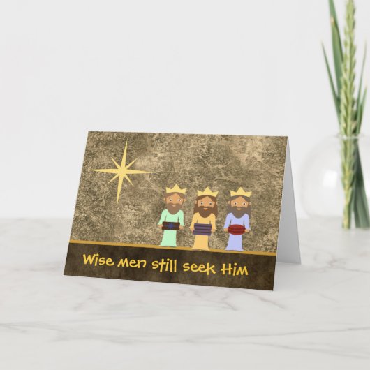 賢い人がまだ彼を探している – クリスマスカード (正面)