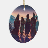 賢い人たちがベビー・イエスを求める セラミックオーナメント (右)